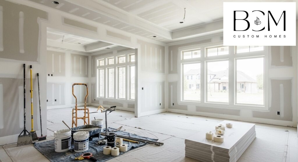 Clean, professionally finished drywall installation